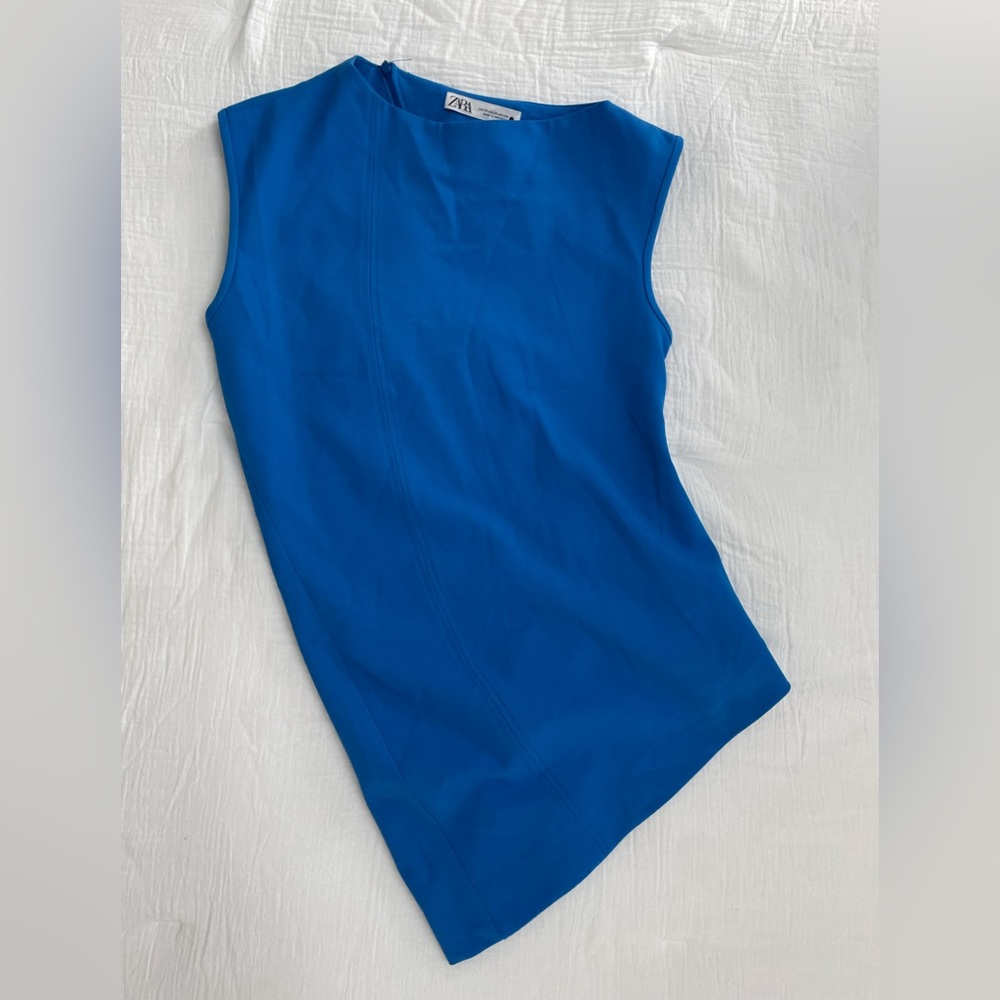 Zara Women’s XS asymmetrical blouse NWT